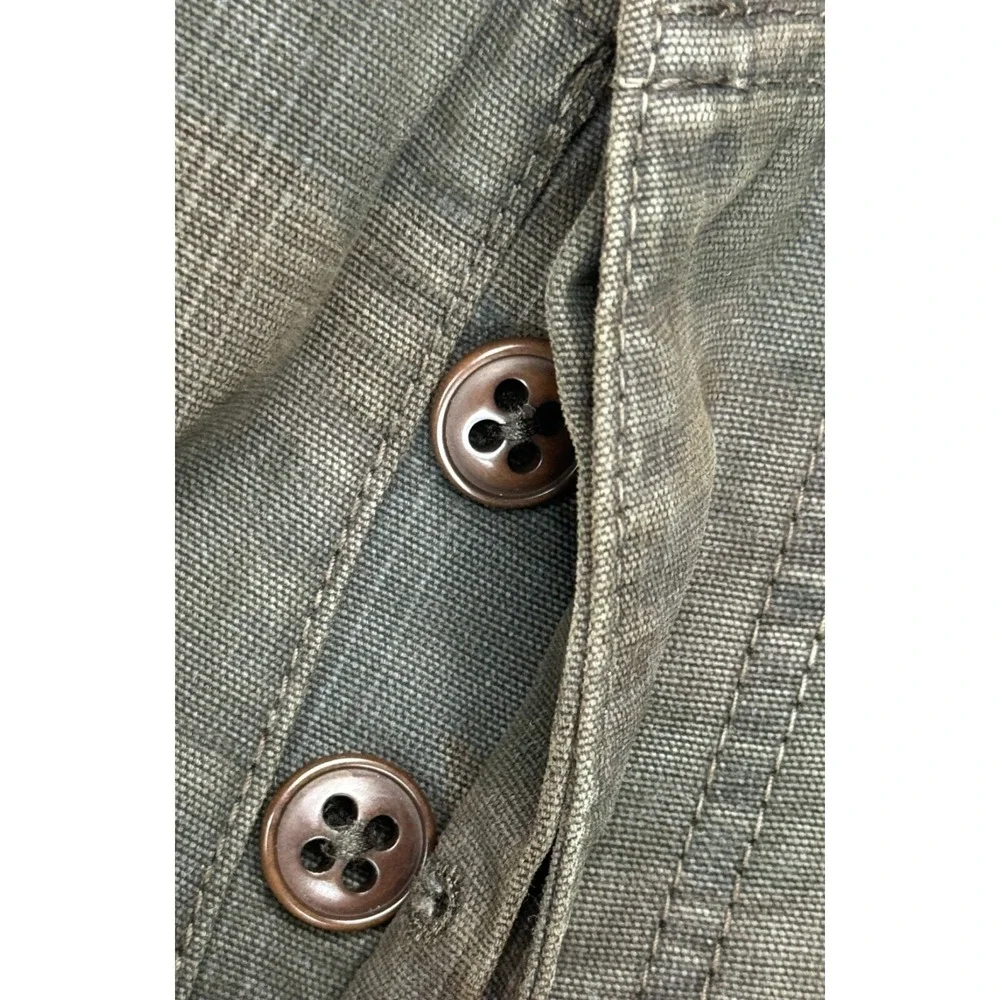 Hugo Boss Button Fly Slash Pockets Men's Camo Khaki Pants Size 36x33